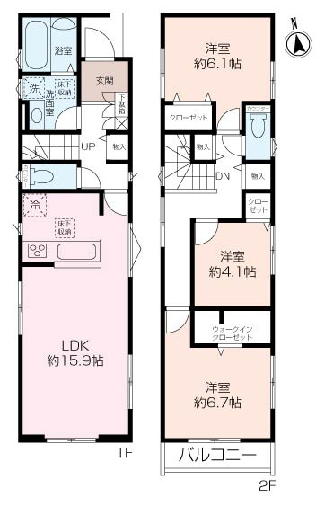 室内完成！いつでも内見可能！VerGarden舟倉2丁目新築戸建の画像