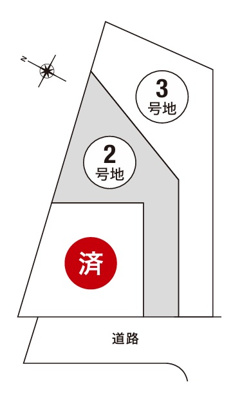 【区画図】 | 吹田市樫切山　新築一戸建て