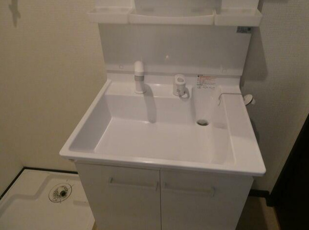 中野区野方１丁目の一戸建ての洗面所