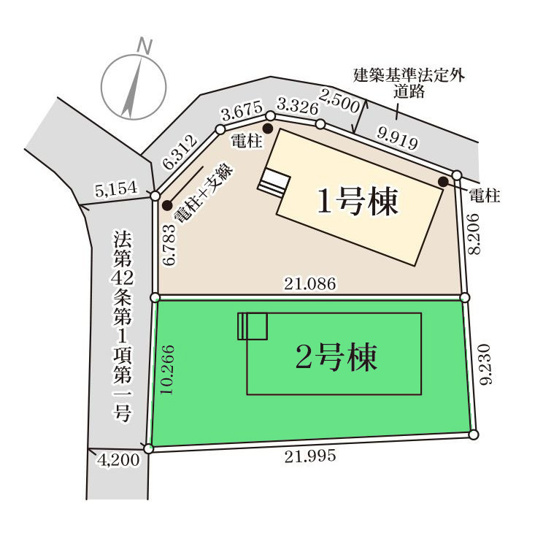 【区画図】 | リーブルガーデン.S高崎市第5寺尾町ー② | 敷地面積63坪！カースペースは並列3台駐車可能！