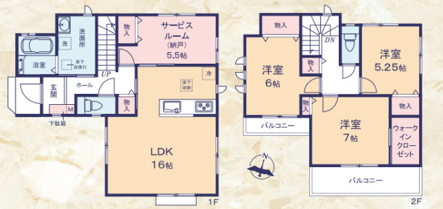売新築戸建　静岡市葵区田町６丁目の間取り