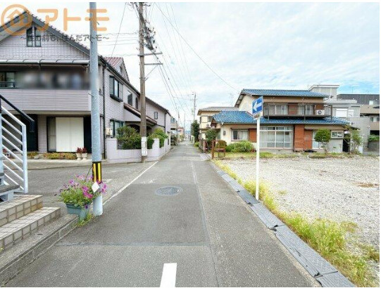 売新築戸建　静岡市葵区田町6丁目の前面道路含む現地写真