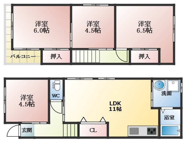 【間取り】 | はびきの3丁目戸建