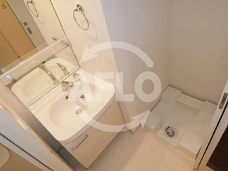 【洗面所】 | プレサンス大阪城公園ネクサス | プレサンス大阪城公園ネクサス　広い脱衣所