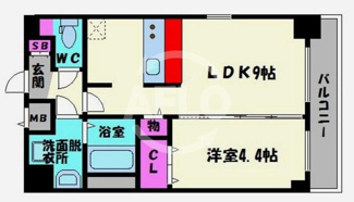 【間取り】 | プレサンス大阪城公園ネクサス | プレサンス大阪城公園ネクサス　間取り