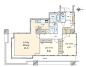 ★仲介手数料半額★TOKYO PARK TOWER（空室物件 L字型ワイドバルコニー開放感と採光良好）の画像