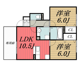 【間取り】 | フルール・ド・スリジェ Ⅱ