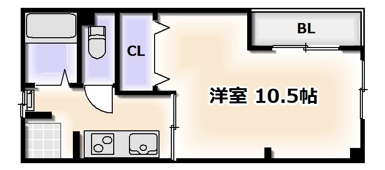 山之内サンハイツの間取り