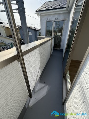 大磯町東小磯2期　新築戸建　全2棟2号棟のバルコニー