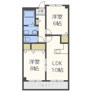 パレーシャル難波の間取り