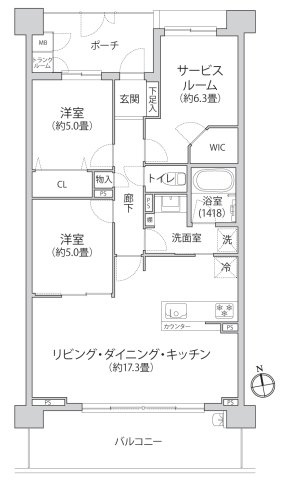 【間取り】 | クレッセント上大岡ヴューズテラス