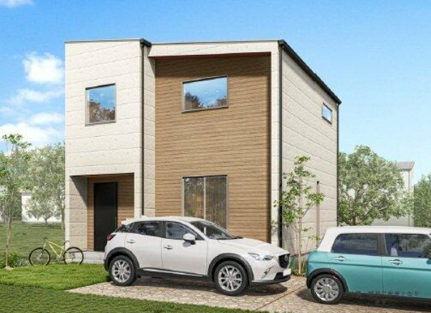 売新築戸建　静岡市駿河区みずほ２丁目の外観パース|外観パース