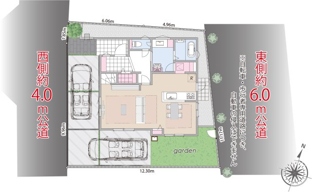 新築分譲［ミラクラスおおたかの森東］の区画図