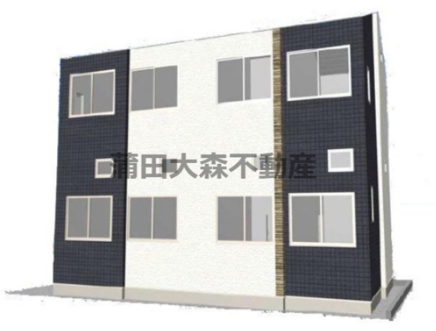 ハーモニーテラス大森東の外観パース