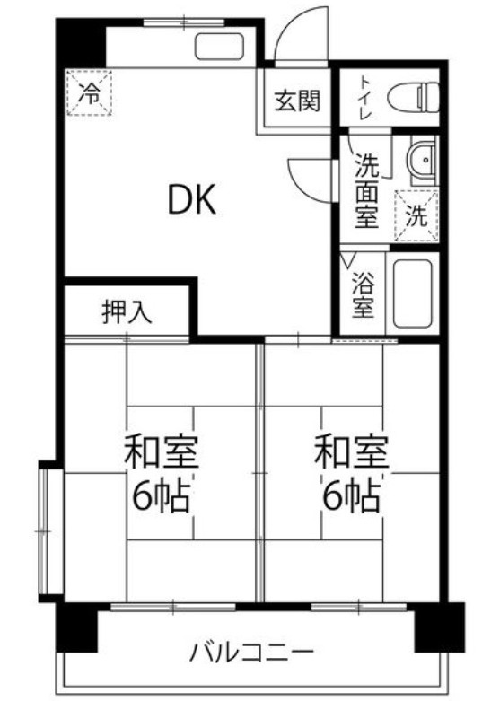 五百石マンションの間取り