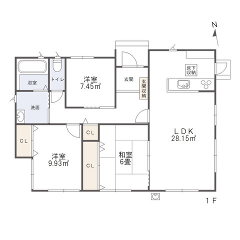 岡本町　平家戸建の間取り
