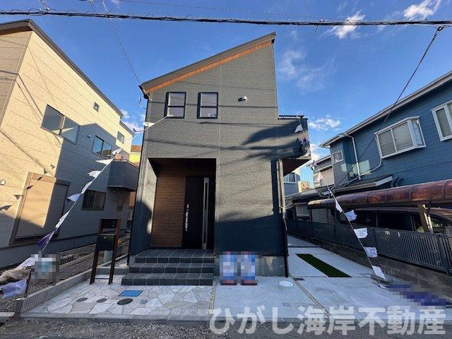 藤沢市辻堂東海岸2丁目　 新築戸建 　全2棟の外観|11月15日撮影　建築中　現地外観