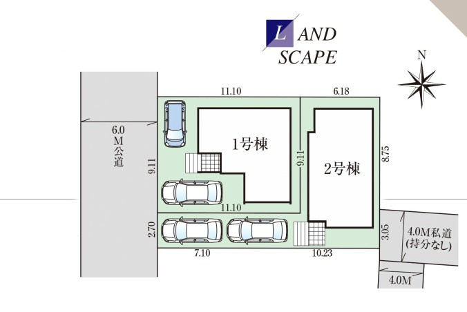 所沢新町2期の区画図