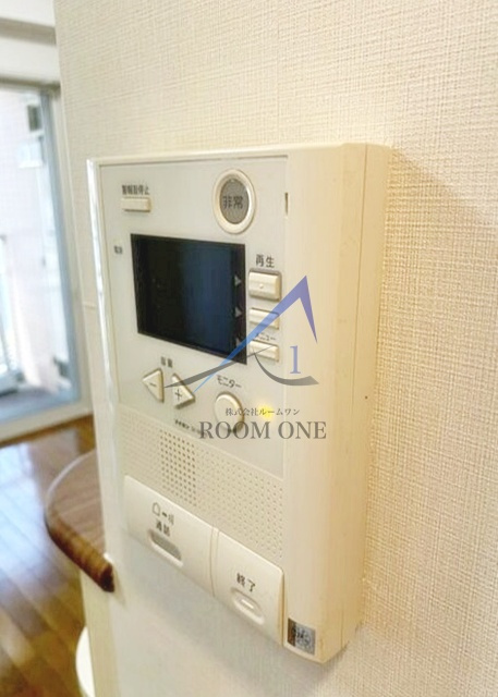 リバーサイドマンションＢ棟のセキュリティ|モニター付インターホンです。