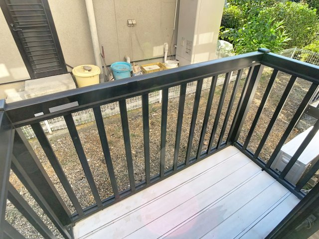エスポアールナガオカのバルコニー
