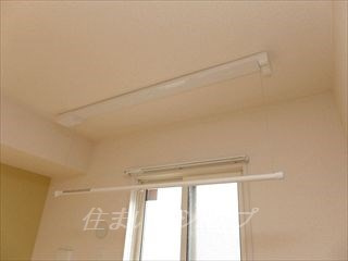 広島市安佐北区口田南２丁目のアパートの設備|便利な室内物干し