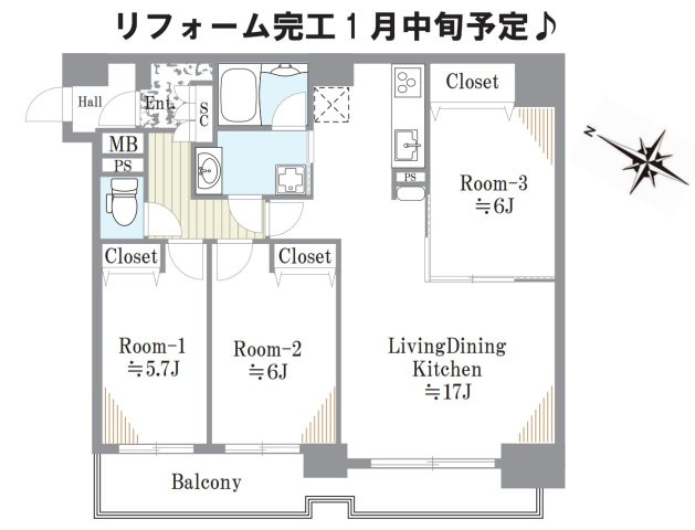 ワコーレ横浜横浜蒔田Ⅱ【仲介手数料無料】ペット可♪