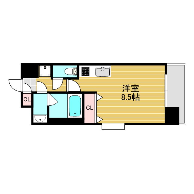 プレサンス神崎川ファインブレスの間取り