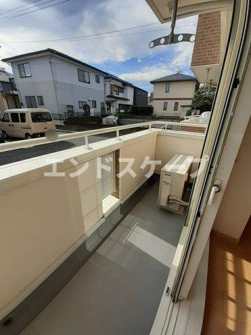 エアリーⅡのバルコニー|高崎、前橋のお部屋探しはエンドスケープまで！お客様の理想お聞かせ下さい♪