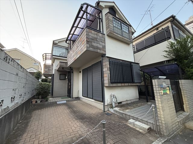 朝霞・膝折町の家の前面道路含む現地写真|前面道路含む現地写真です