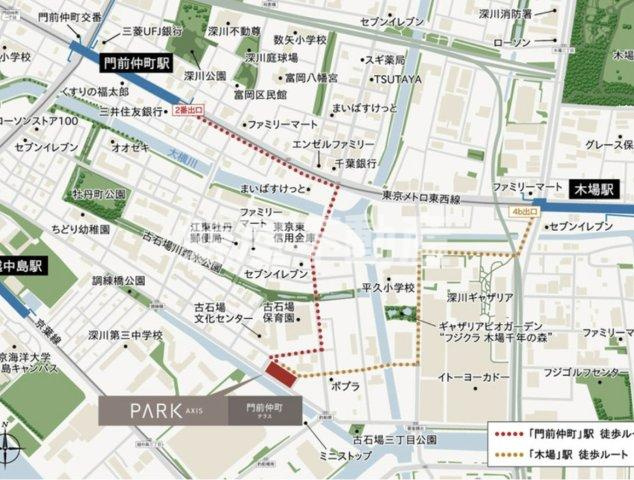 パークアクシス門前仲町テラスの地図