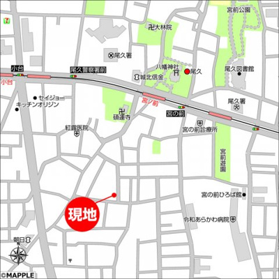 【地図】 | ＬＵＬＵ西尾久