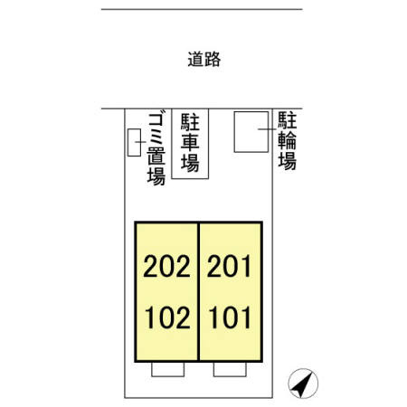ラ・グラシューズの区画図