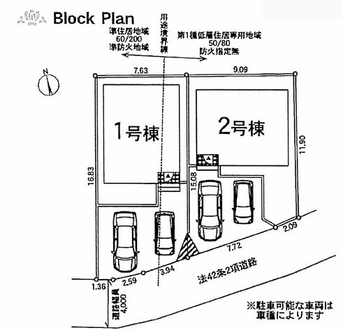藤沢市大鋸新築戸建て　第21-2号棟の区画図|配置図「藤沢市大鋸新築戸建て」
