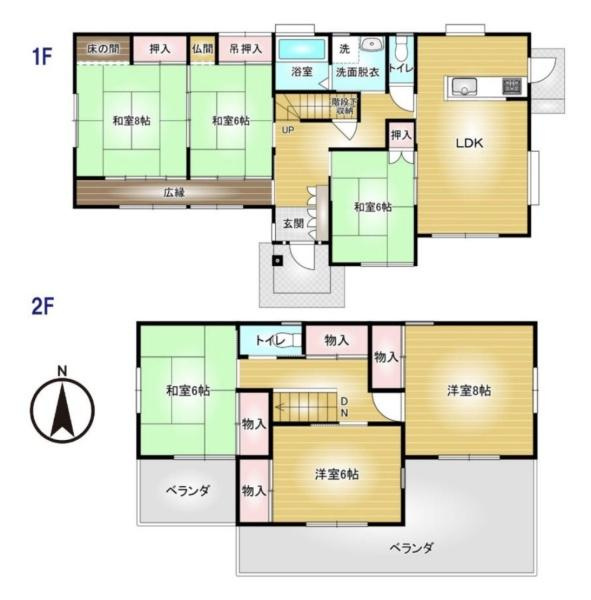 安中市郷原中古住宅の間取り
