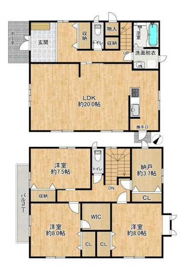 【間取り】 | 須磨区北落合2丁目　中古戸建