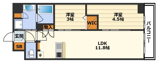アーバネックス南森町WESTの間取り