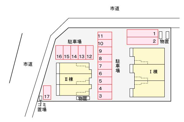 フィオーレ・ユリアⅠの区画図