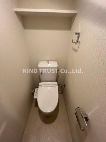 エス・キュート梅田中崎町のトイレ|コンパクトで使いやすいトイレです