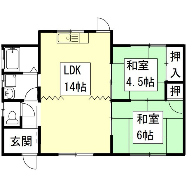 岐阜市長良宮路町１丁目の一戸建ての間取り