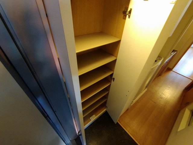 レオパレスグリーンⅢの玄関|シューズボックス