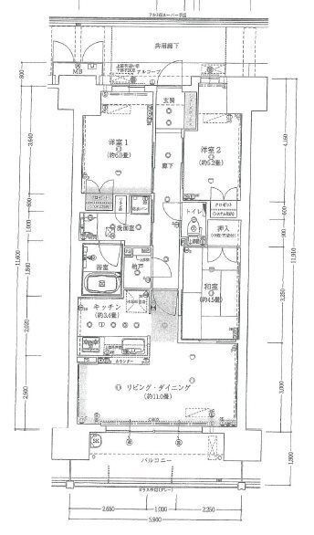 大阪ベイレジデンスの間取り