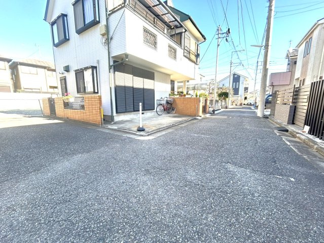 練馬区土支田３丁目　土地　西武池袋線　石神井公園の前面道路含む現地写真