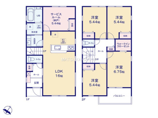 【間取り】 | リーブルガーデン岡崎市上地　1号棟 | 【1号棟】