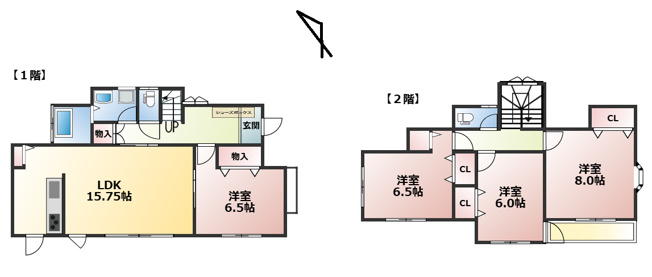 【間取り】 | 大網白里市みずほ台１丁目　中古戸建