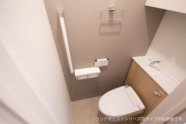 浜崎４丁目アパートのトイレ|トイレもきれいです