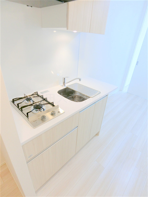 クレストコート池上六丁目のキッチン|システムキッチン　ガス2口