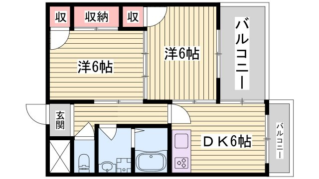 グランドメゾン大津和の間取り