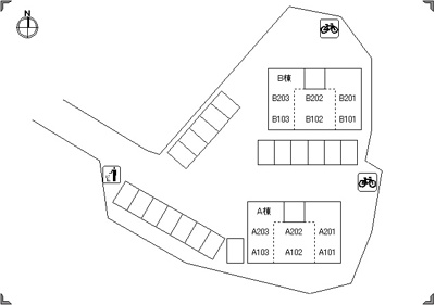 【区画図】 | アガパンサス B棟