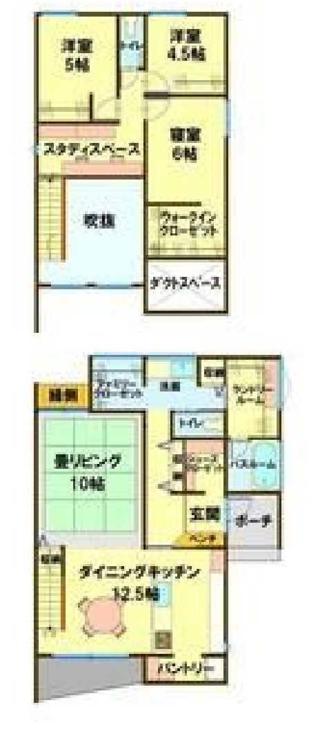 中古戸建　小山市駅南町の間取り