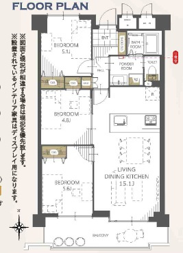 ライオンズマンション南中央の間取り
